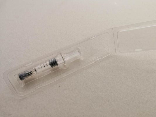 Envasado en ampollas para dispositivos médicos PET PVC Clamshell para jeringa de 1,0 ml Tipo de proceso